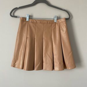 VICI size small pleated leather skirt
